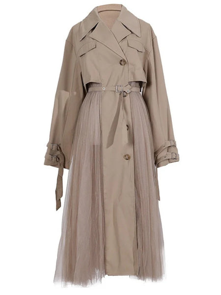 Abeke Tulle Trench Coat