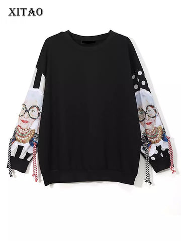 Sibaliso print tassel hoodie