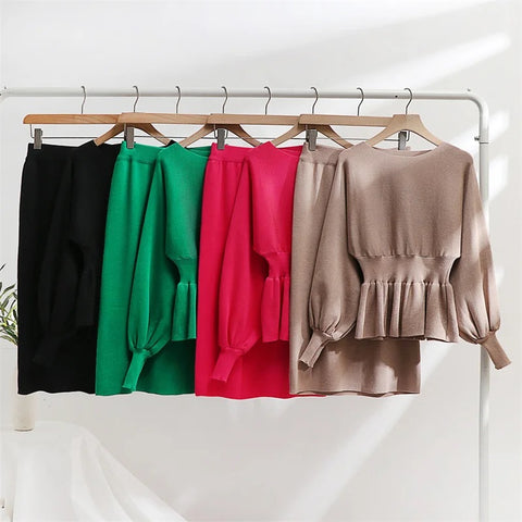 Lindsay 2 piece knitted set