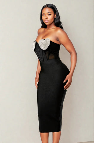 Lolita strapless bandage dress