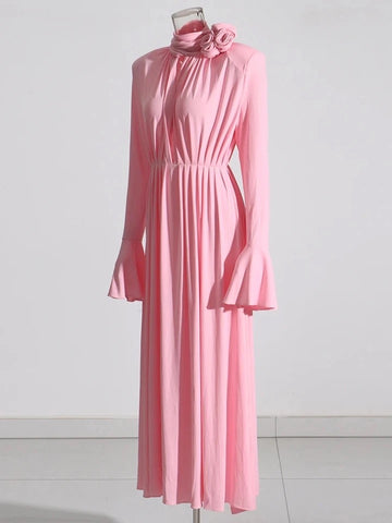 Greta long sleeve flower Maxi dress
