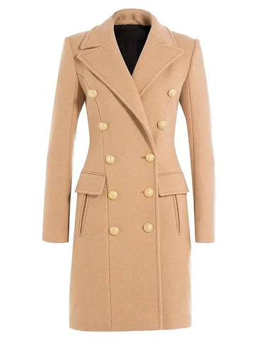 Thulula gold button coat