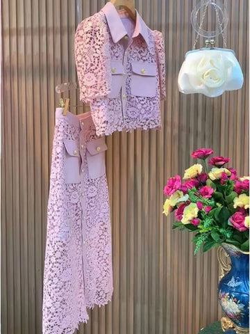 Ifeoma lace 2 pice set