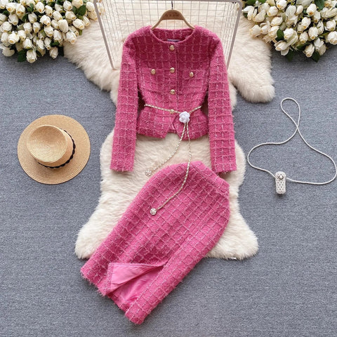 Insley 2 piece tweed set