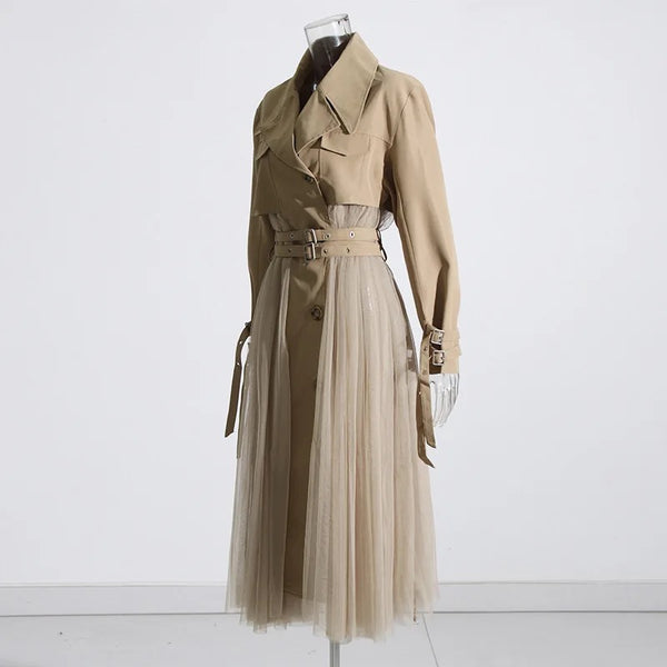 Abeke Tulle Trench Coat