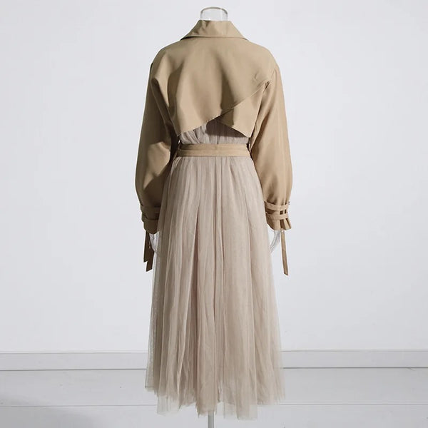 Abeke Tulle Trench Coat