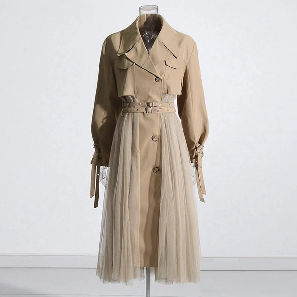 Abeke Tulle Trench Coat