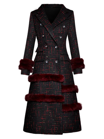Chiedza plaid print coat