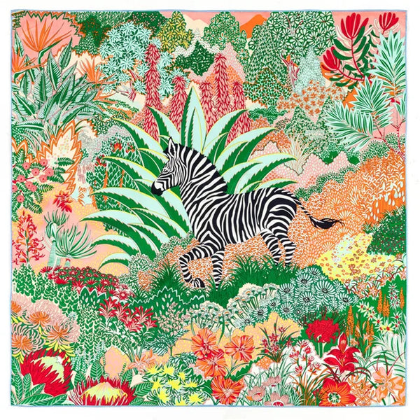 Jungle Twill silk scarf