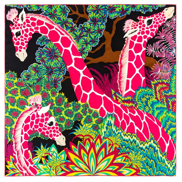 Jungle Twill silk scarf