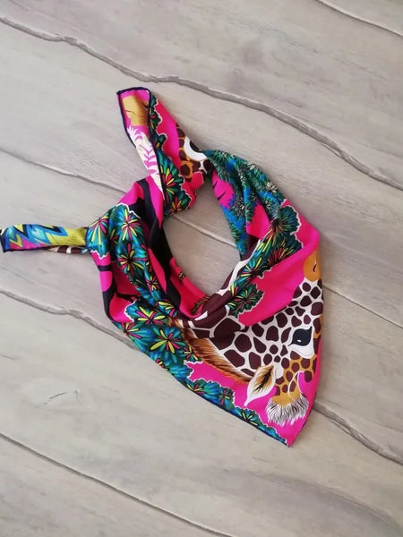 Jungle Twill silk scarf