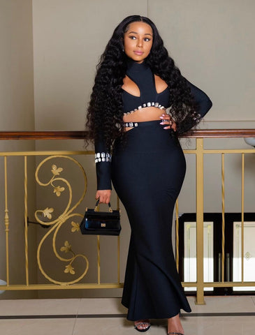 Raylee 2 piece bandage skirt set