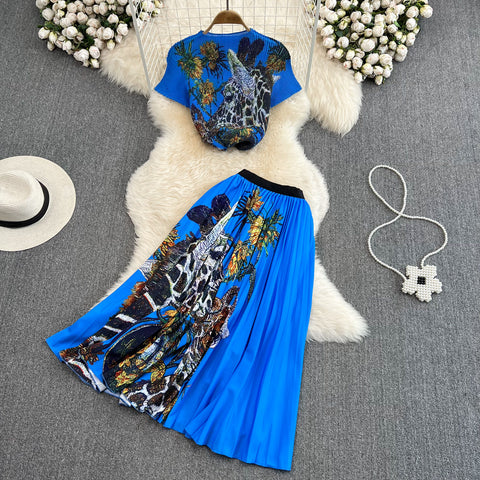 Ornella 2 piece skirt set