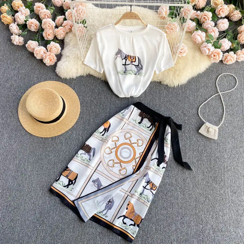 Anokosha Horse Skirt set