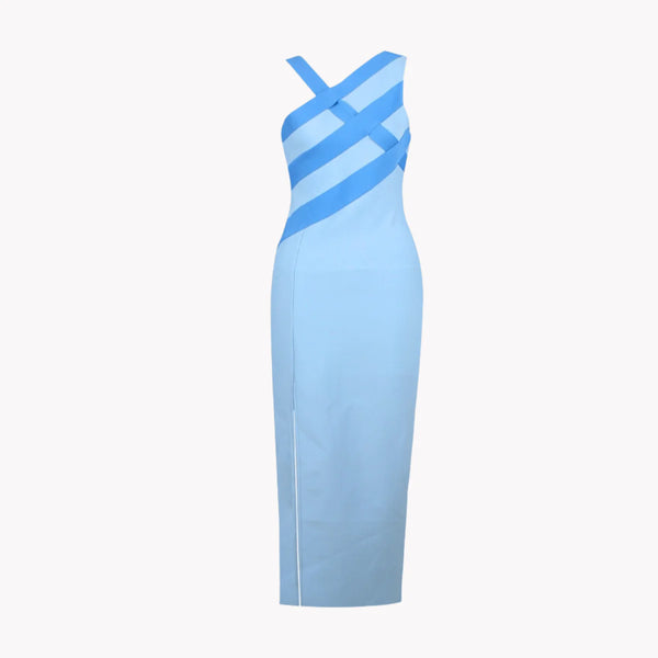 Simbisai Sky blue bandage dress