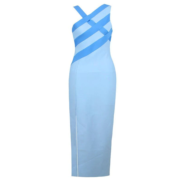 Simbisai Sky blue bandage dress