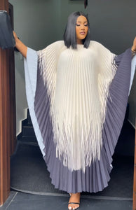 Maliatu Gradient bat wing dress