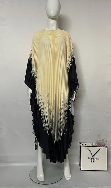 Maliatu Gradient bat wing dress