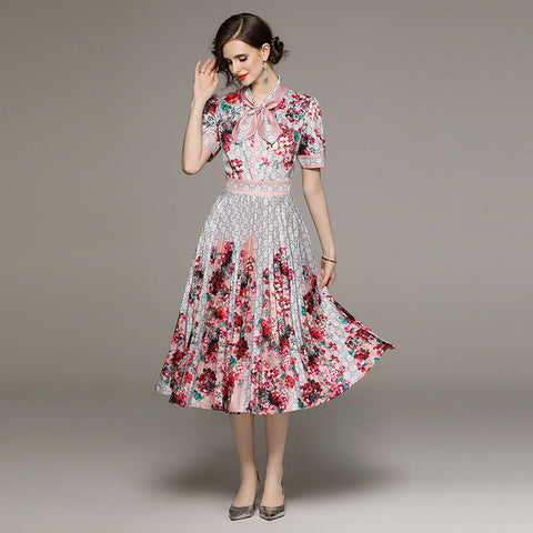 Nqobile flower print dress