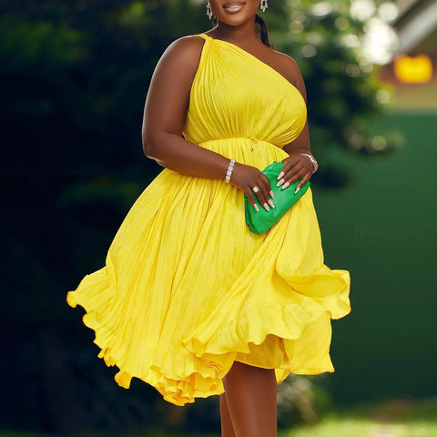Masha one shoulder dress