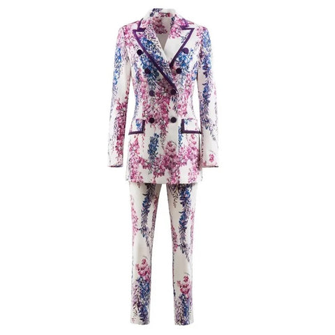 Sosie 2 piece floral suit