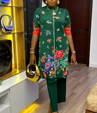 Pell pleated trouser set