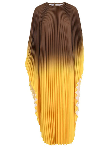 Zaire Ombré pleated dress