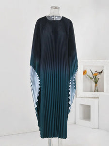 Zaire Ombré pleated dress