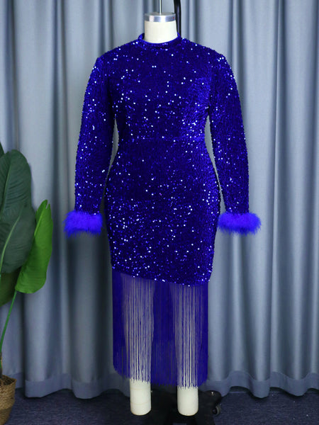 Xvia Glitter velvet Dress