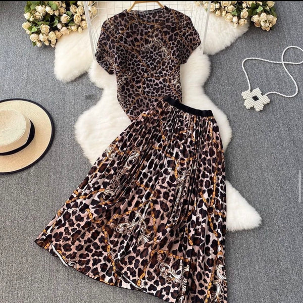 Ronke leopard print set