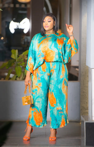 Ifeoluwa colourblock trouser set