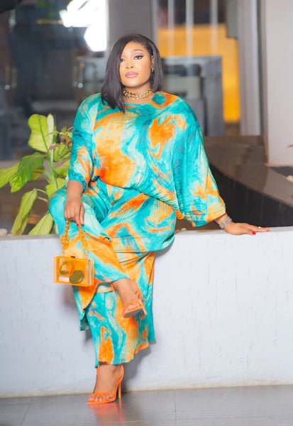 Ifeoluwa colourblock trouser set