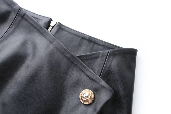 Paulina PU Leather Skirt