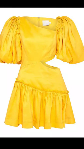 Amarilla Open side open dress