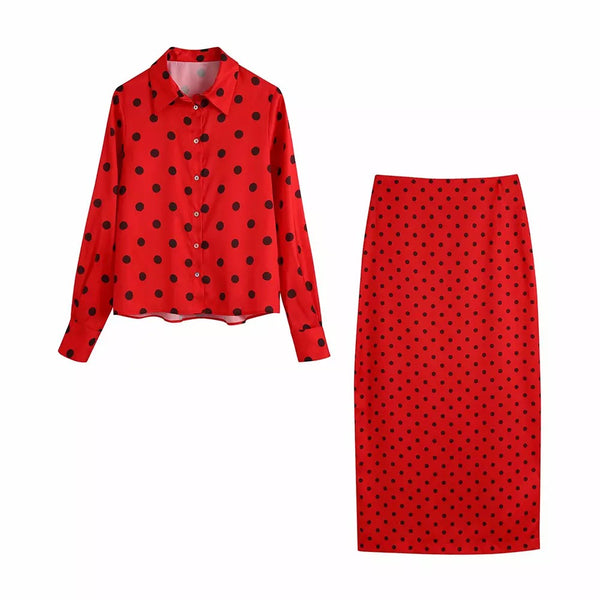 Nora Polka dot 2 piece set