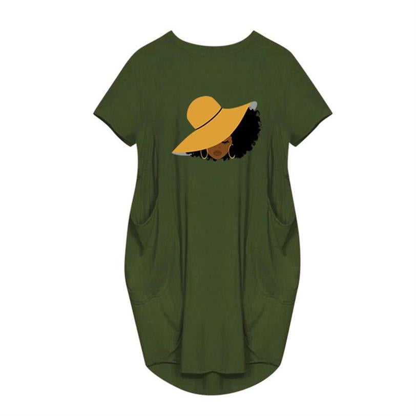 Yellow Hat sleeve dress
