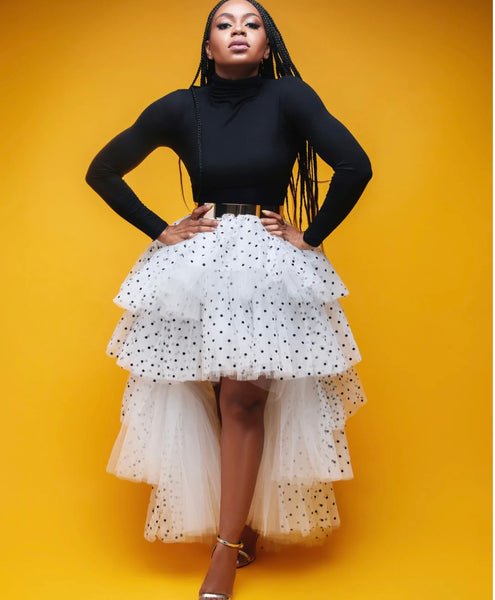 Bunmi Polka dot High Low Tutu skirt