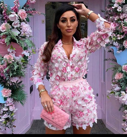 Ava Chiffon Short Set