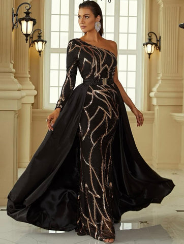 Sinead Contrast Sequin Dress
