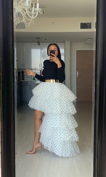 Bunmi Polka dot High Low Tutu skirt