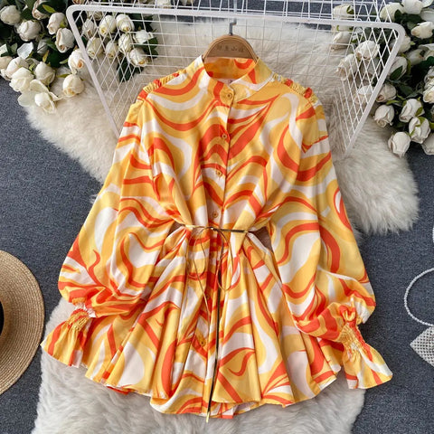 Krystle tie dye blouse