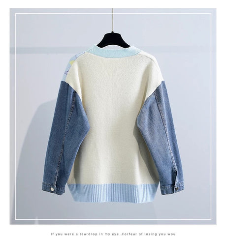 Dalapo denim infused Cardigan