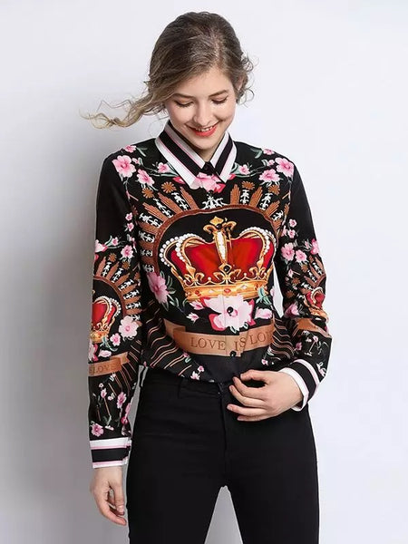 Ayzia Crown detail blouse