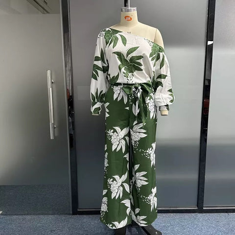 Rasheeda sloping shoulder 2 piece set