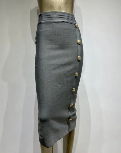 Devine High Waisted Bandage Skirt