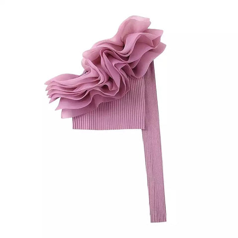 Rhiannon Organza One shoulder top