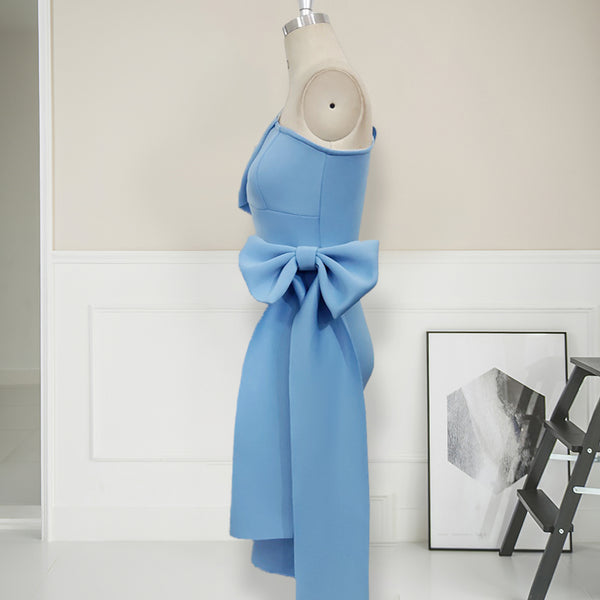 Hailey One shoulder bow dress