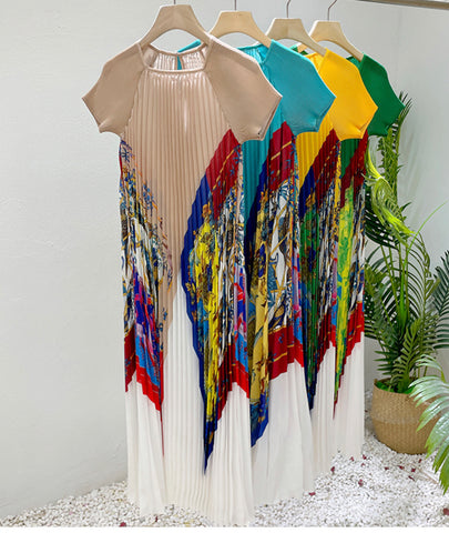 Hadiza pleated dress
