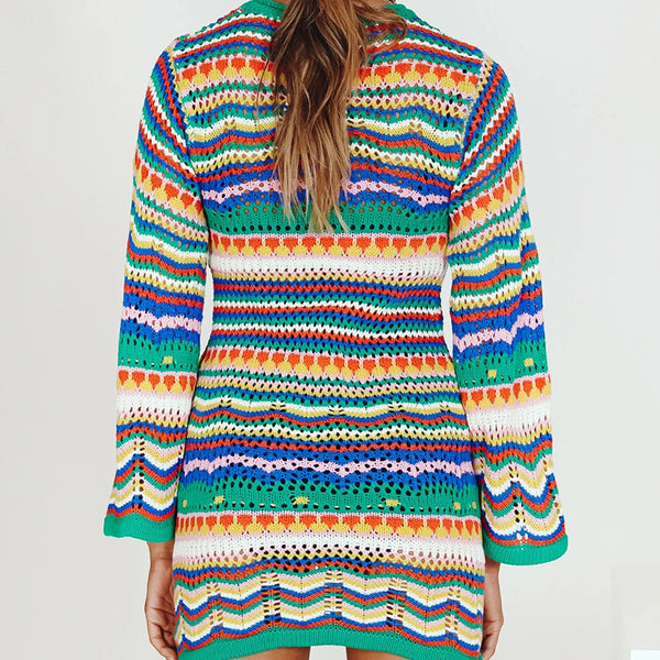 Eva crotchet knit dress