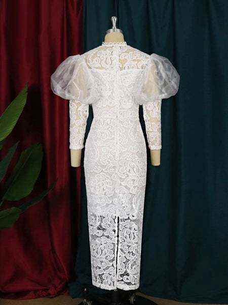 Usher elegant lace dress